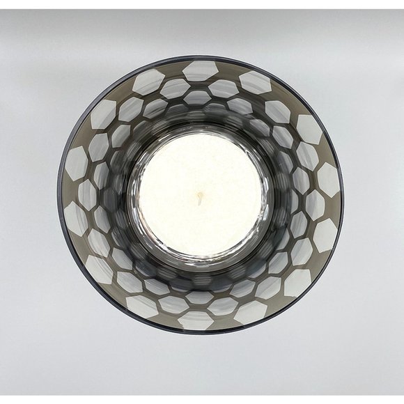 Chrome Honeycomb Hurricane Vases – Set of 2 Vases - Picture 4 of 6